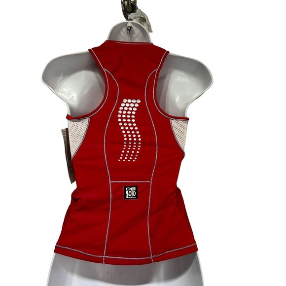 de soto red carrera triathalon cycling top Size XS - Picture 2 of 5